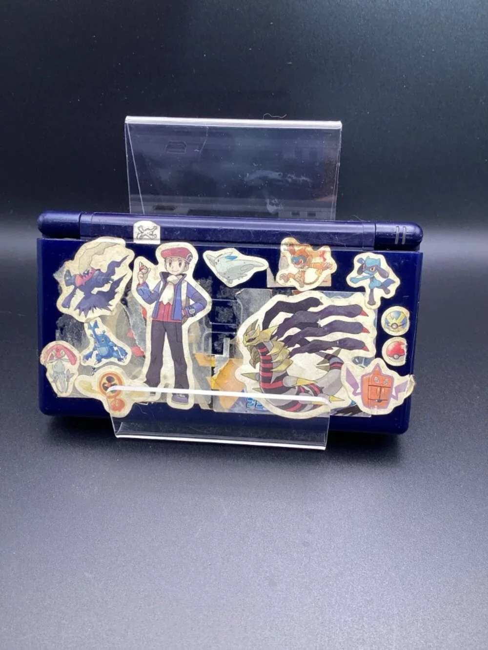 Nintendo DS Lite Dark Blue USG-001 Fully Functional Stickered New Battery AS-IS!